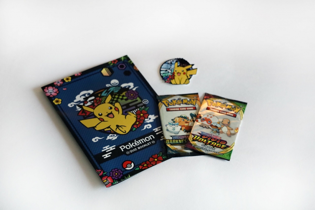 Pokemon staycation at Fairmont Hotel Singapore includes a Pokemon Quiz Booklet and an exclusive deck of Pokémon Trading Card Game Battle Academy