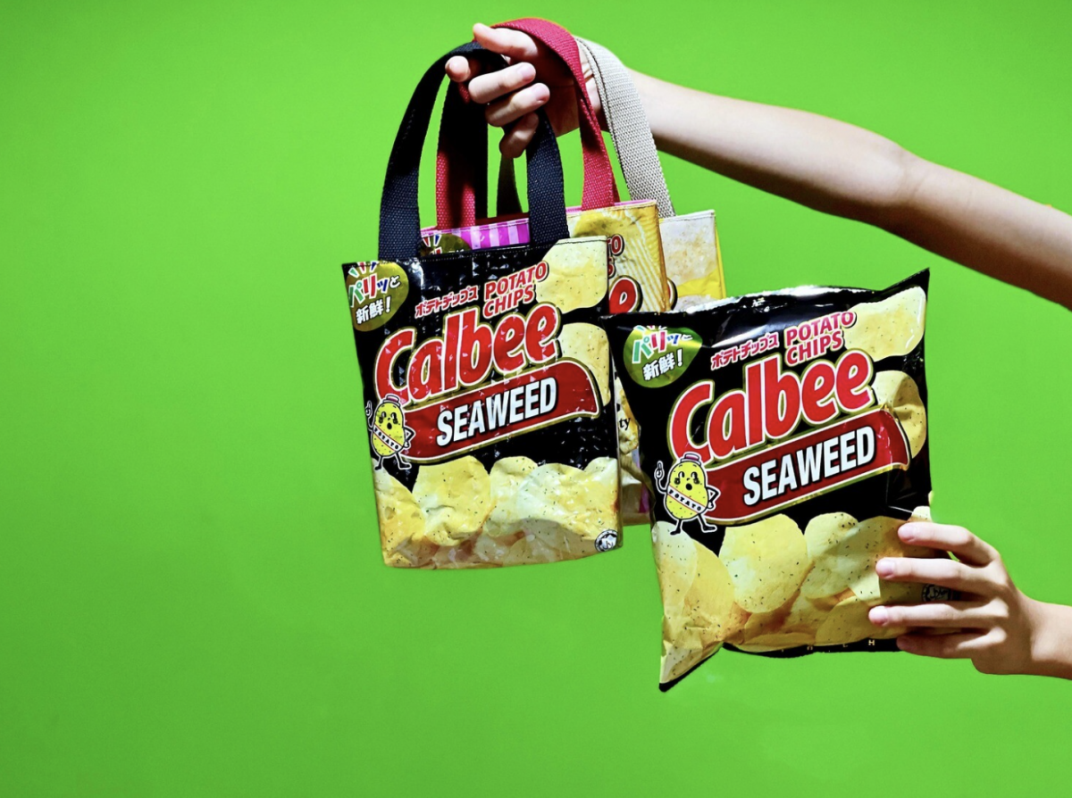 Petite Sew_calbee potato chips bag