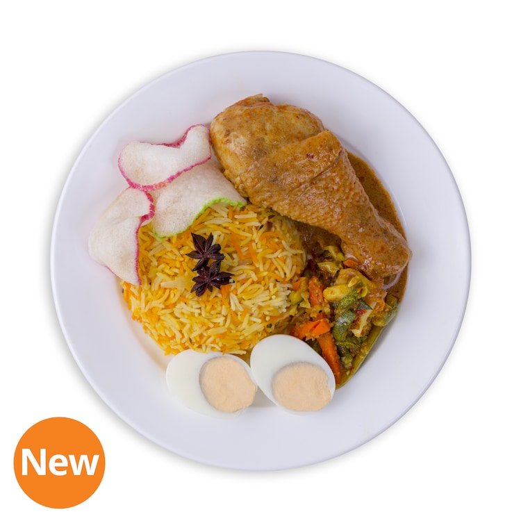 Briyani with chicken drumstick at IKEA Singapore