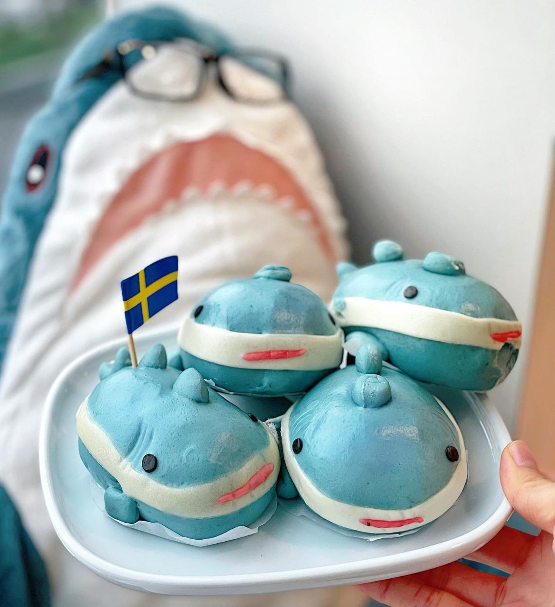 Little shark bun with red bean filling at IKEA Singapore