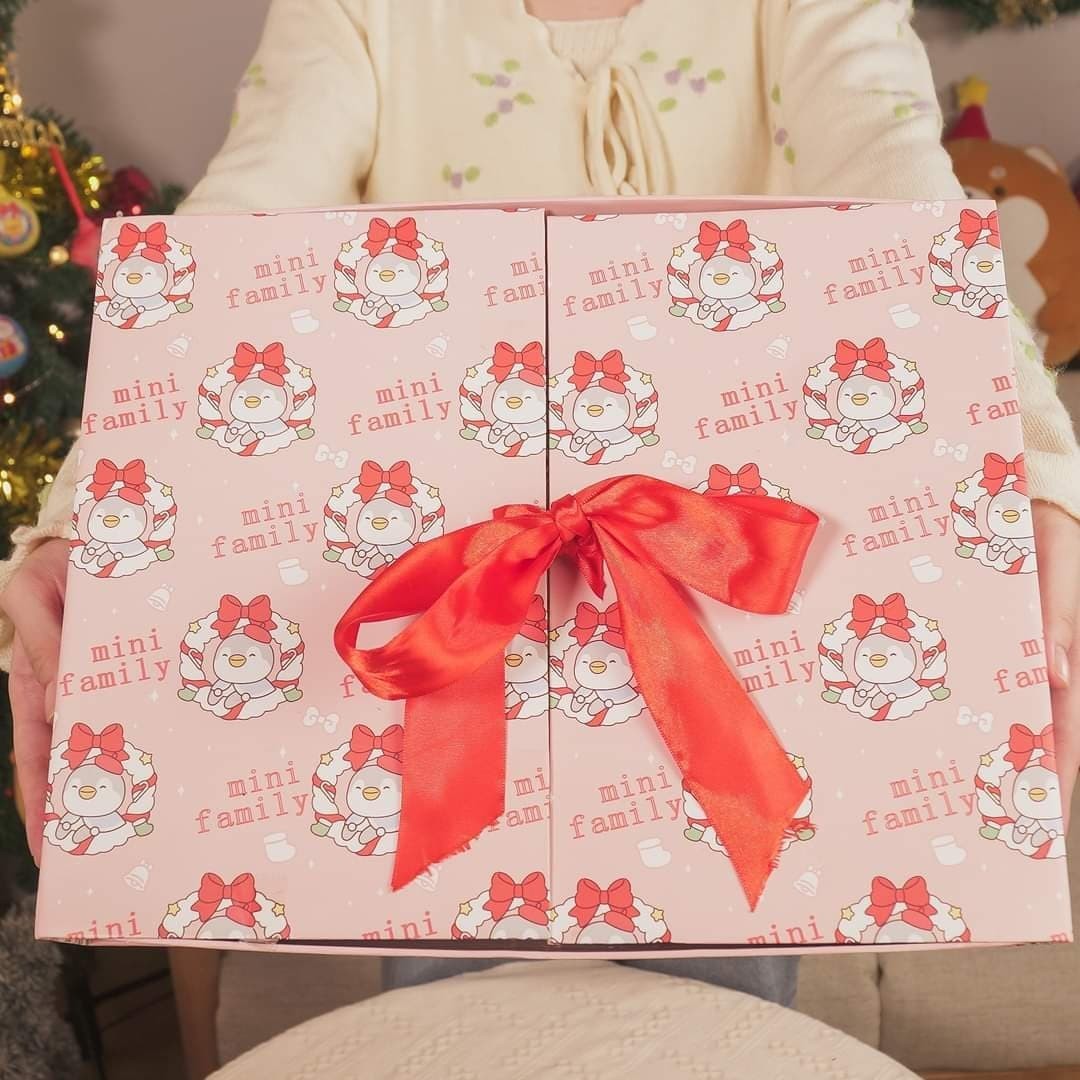 MINISO advent calendar gift box with ribbon