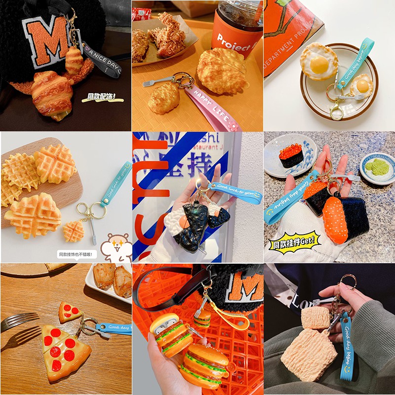 Realistic food AirPods cases