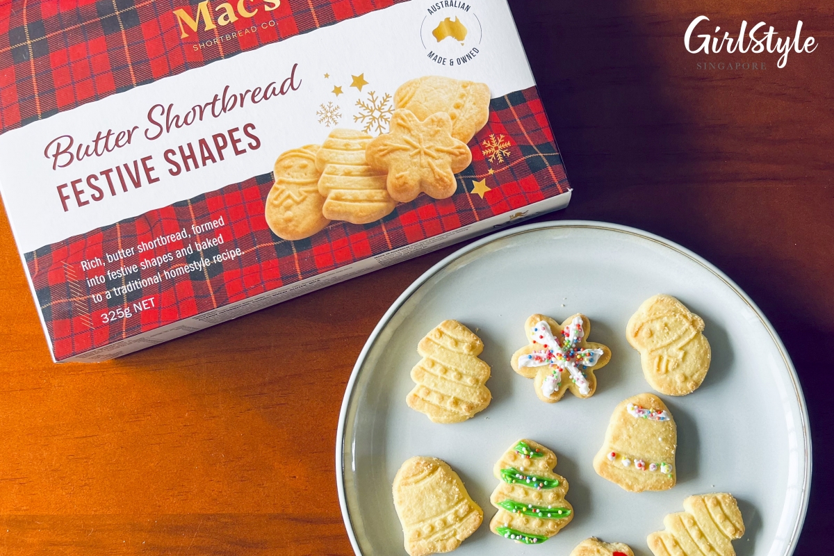 These shortbread cookies in festive shapes are so cute!