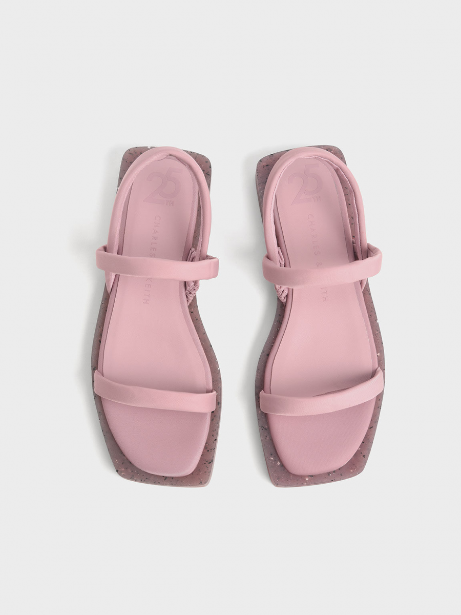 Charles & Keith Arabella Recycled Nylon Slingback Sandals