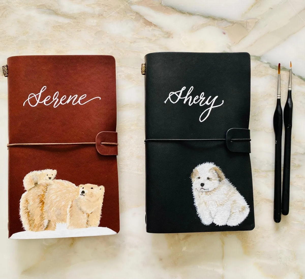 Marquage leather painting workshop Singapore