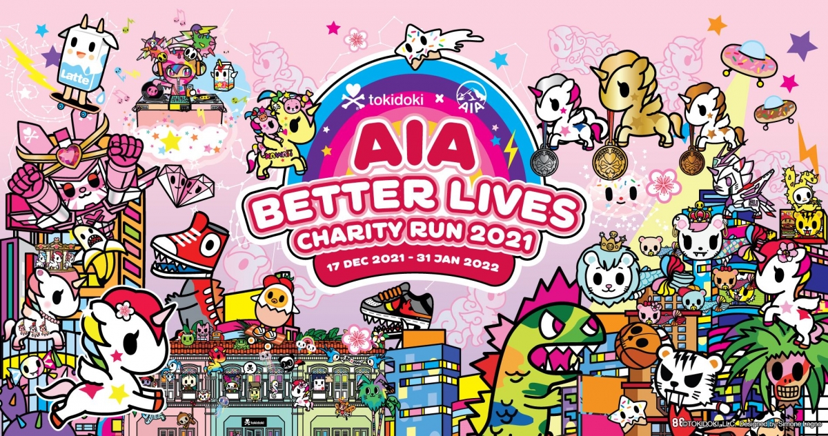 tokidoki X AIA Better Lives Charity Run in Singapore 2021