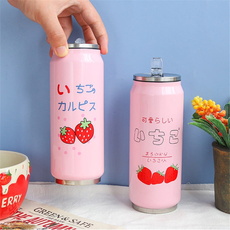 Strawberry milk can water bottle Singapore