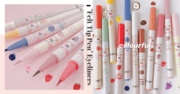 These Cute Trending Liquid Eyeliners Resemble Felt Tip Pens & Come In 13 Colours, Get Them In Singapore