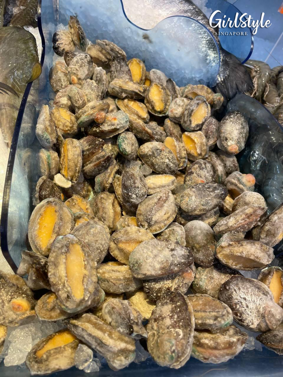 Abalone sale at FairPrice