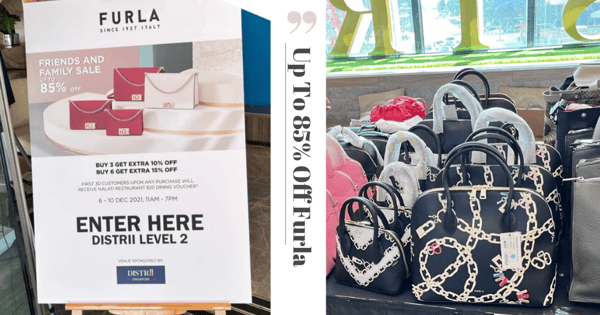 Furla Is Having A Friends & Family Sale At Raffles Place, Up To 85% Off Till 10 December