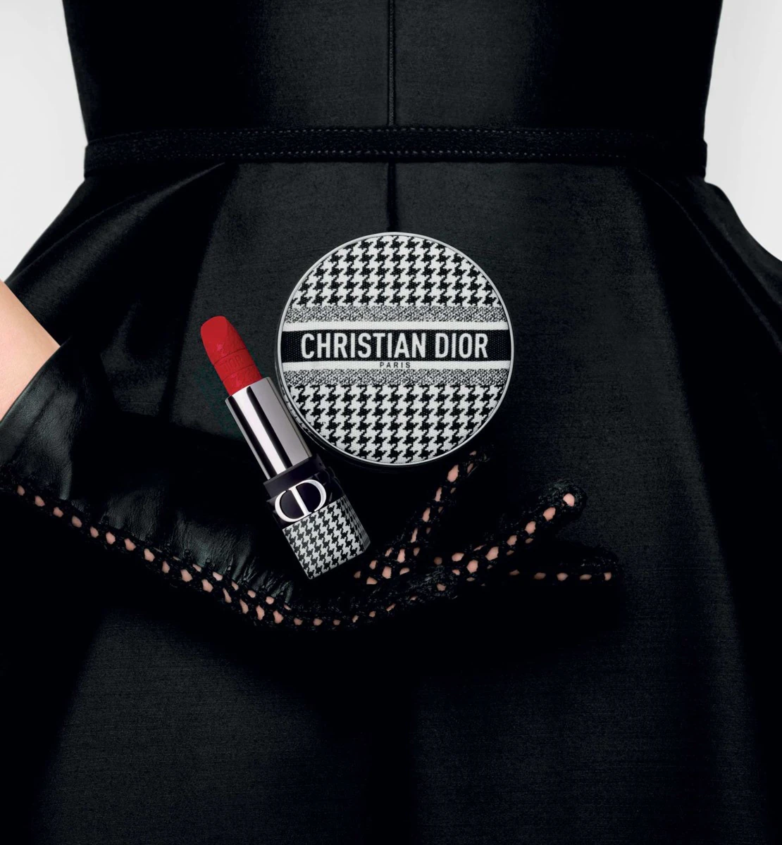 Dior Rouge & Forever Couture Perfect Cushion New Look houndstooth packaging