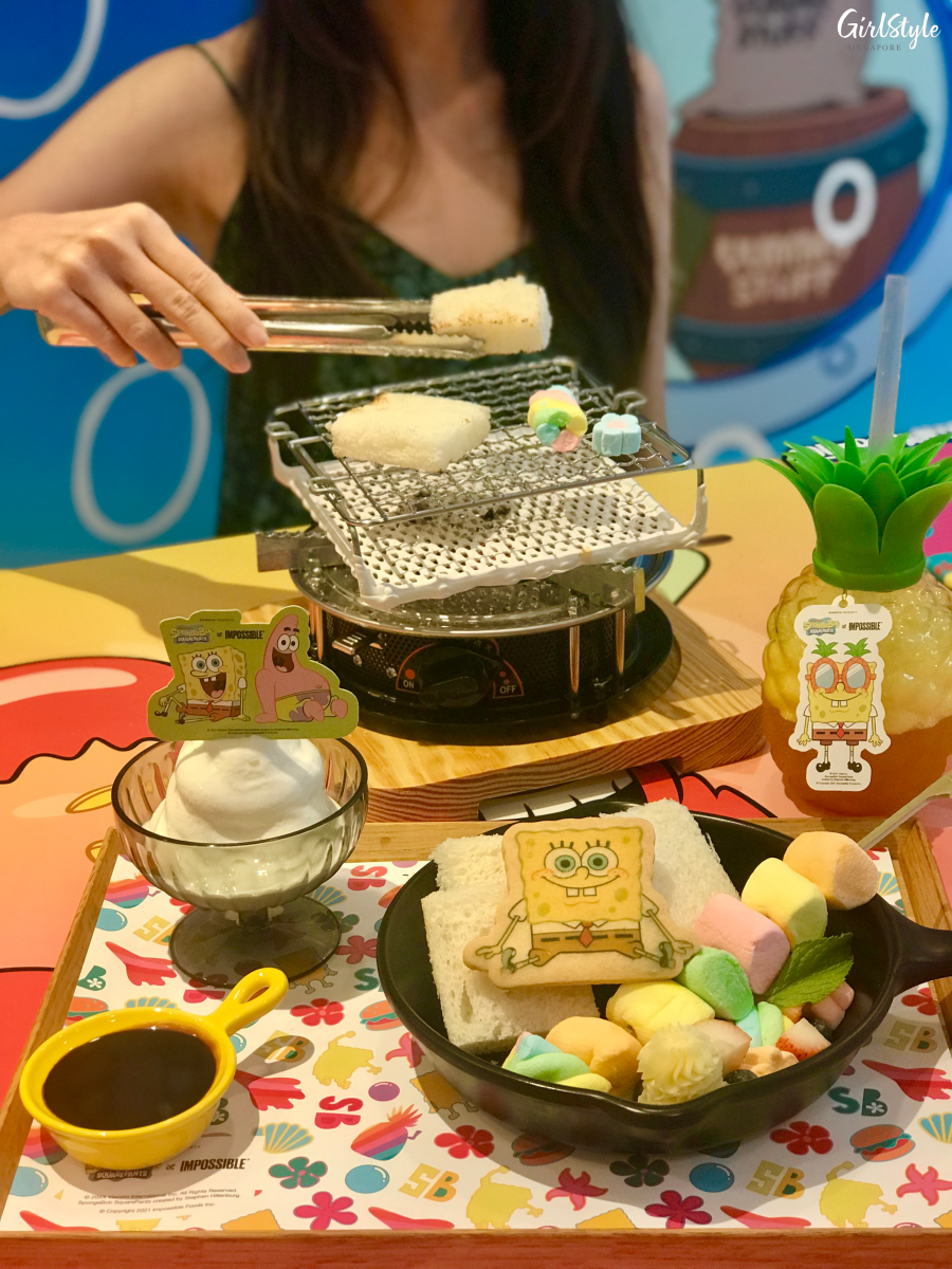 Order up! Get Toasty Dessert Set at SpongeBob x Impossible Kumoya cafe