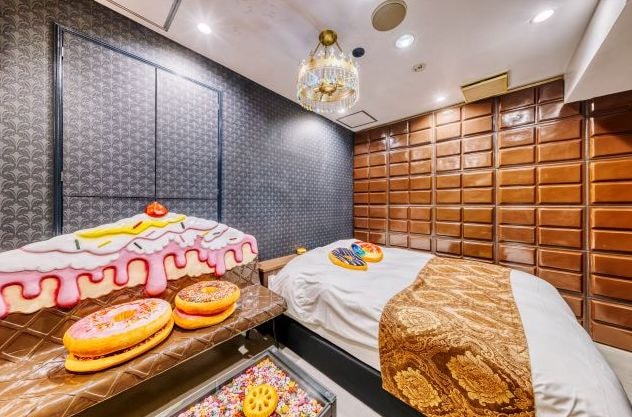 Candy-themed rooms at Sweets Hotel Ruby in Shibuya, Japan