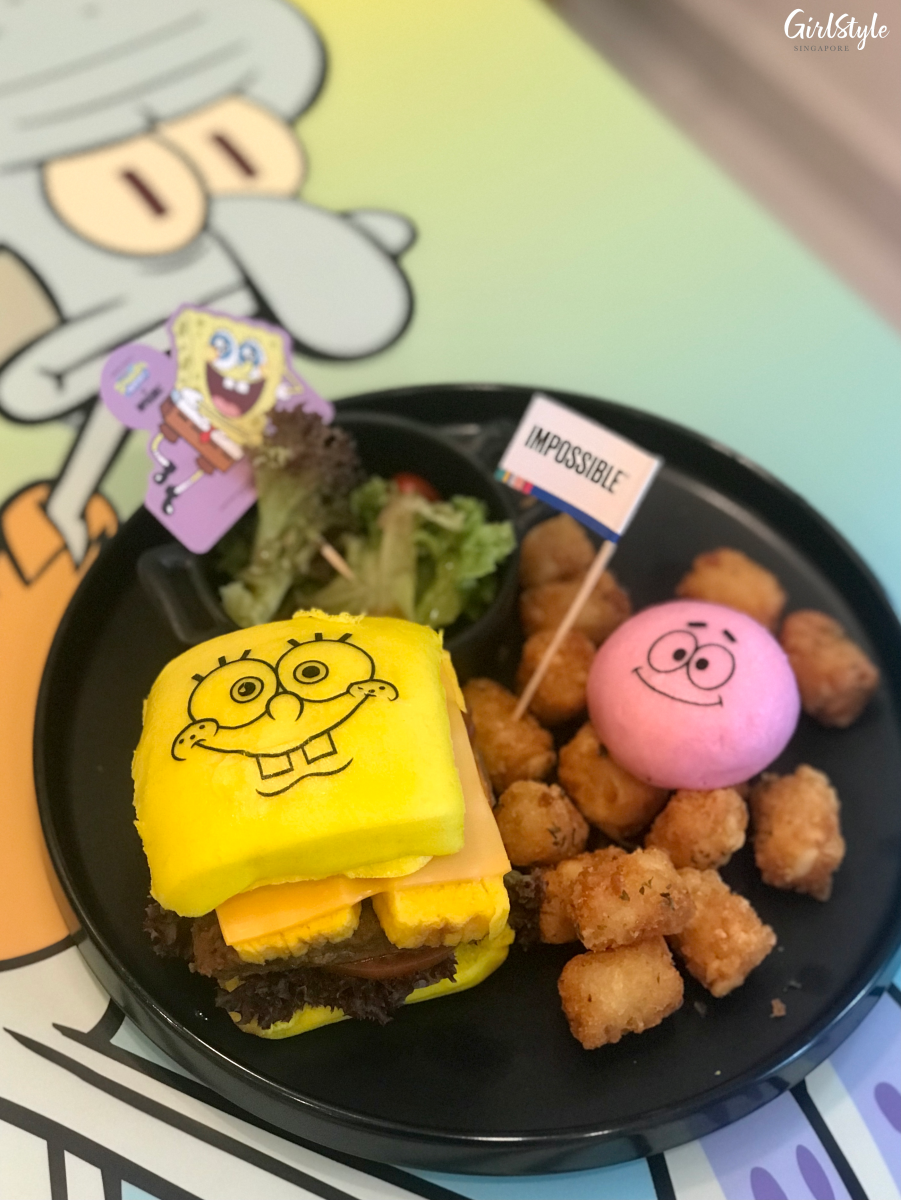 No problemo The Impossible Burger at SpongeBob x Impossible Kumoya cafe