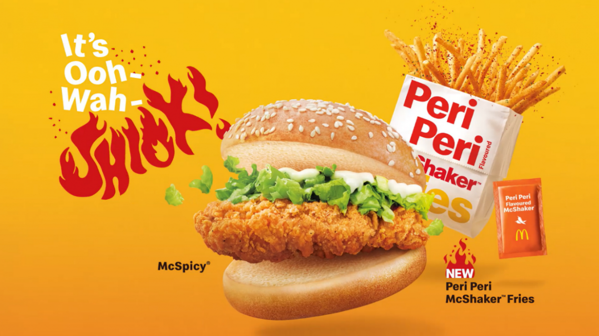 Peri Peri Flavoured McShaker Fries and McSpicy