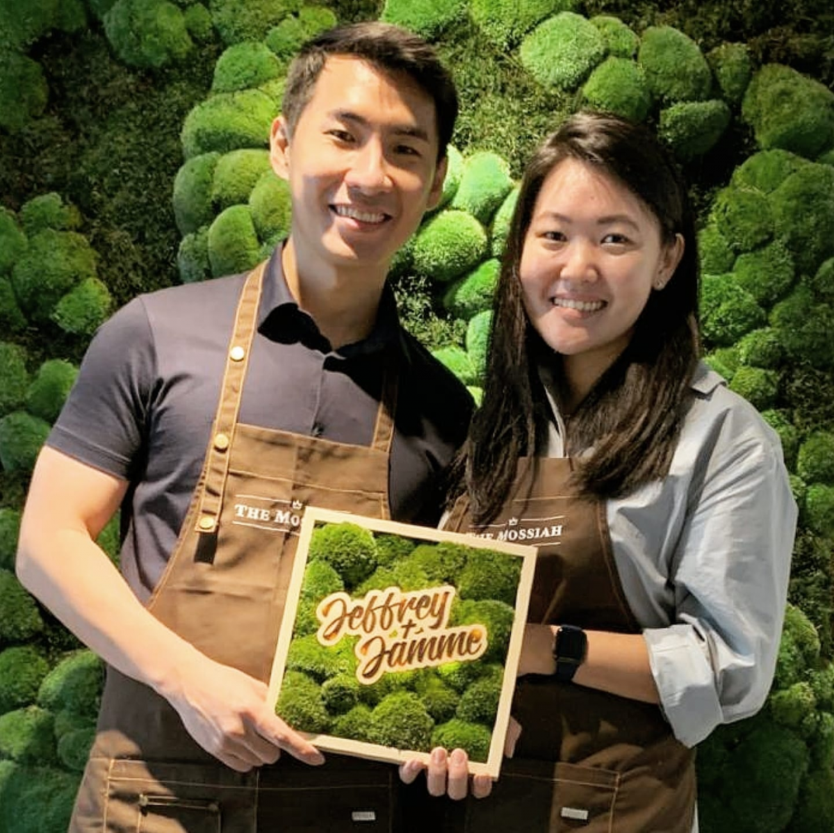 Preserved moss frame workshop The Mossiah Singapore