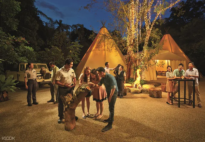 Night Safari Singapore tipi dining