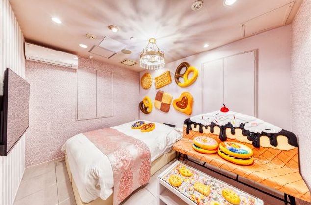 Candy-themed rooms at Sweets Hotel Ruby in Shibuya, Japan