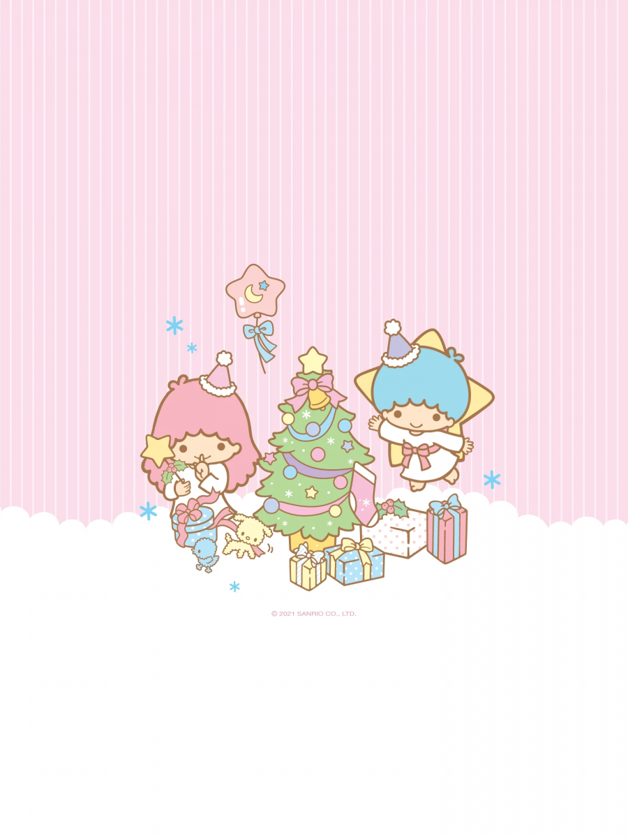 5 New Little Twin Stars Phone Wallpapers Including Gradient Christmas Designs Girlstyle Singapore