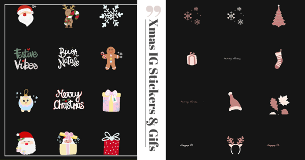 13 Christmas-Themed Instagram Story Sticker & Gif Packs To Dress Up Your Festive Posts
