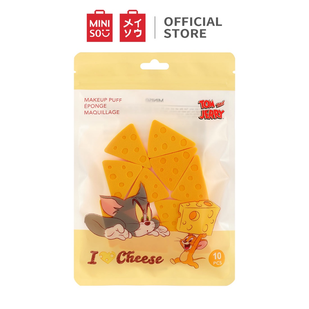 MINISO x Tom & Jerry Collection Singapore_Cheese-shaped makeup sponge