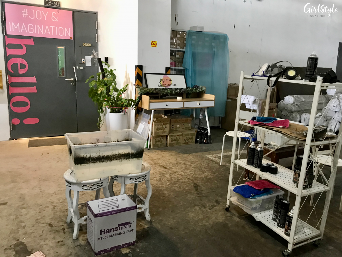 Hydro-dipping station at Joy & Imagination
