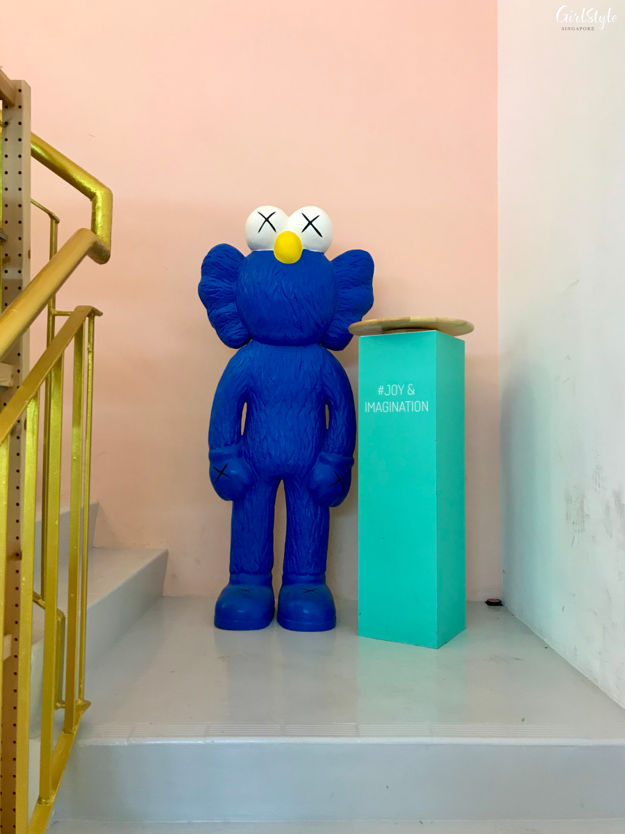 Giant Kaws figure at Joy & Imagination