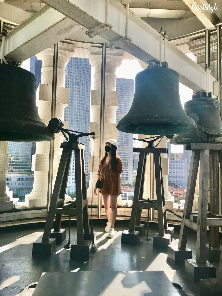 Bells inside the Clock Tower at Victoria Theatre & Concert Hall