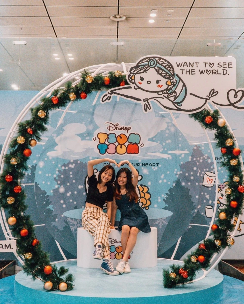 Disney Tsum Tsum exhibition Changi Airport Christmas 2021