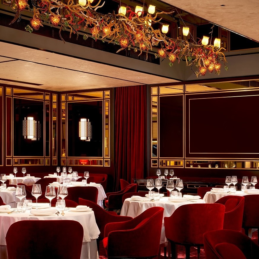 Interior of Madame Fan restaurant