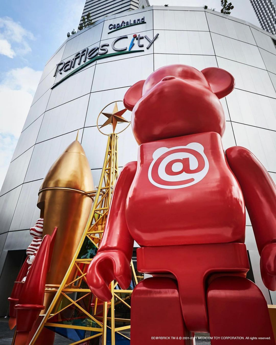 Giant BE@RBRICK installation Singapore