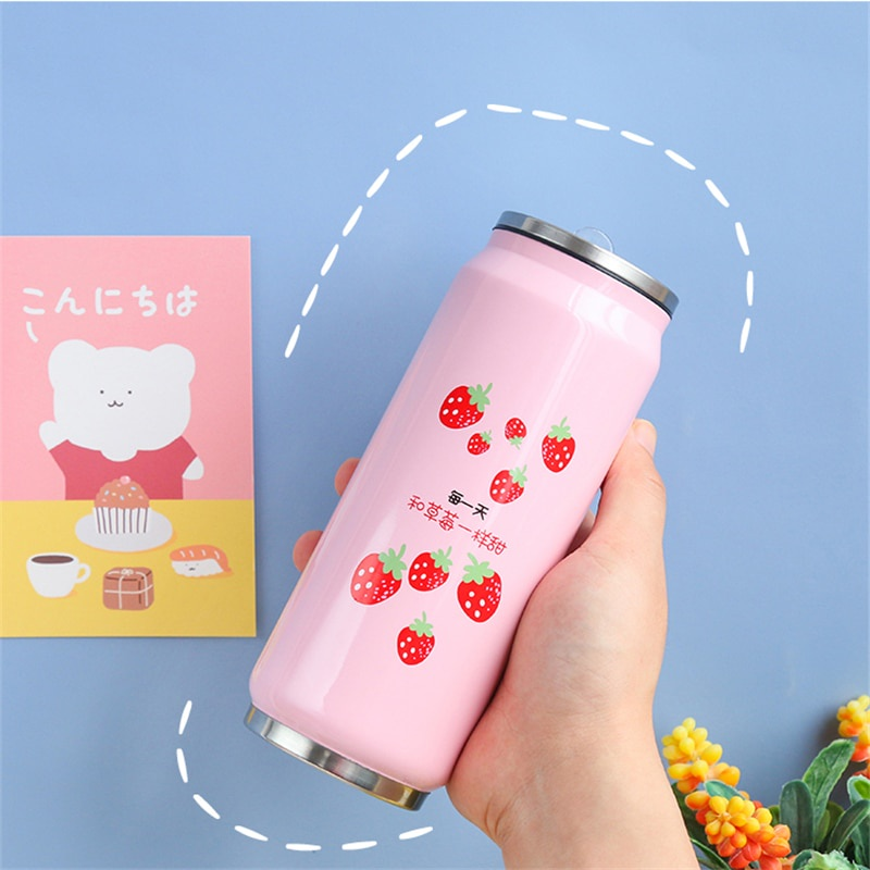 Strawberry milk can water bottle Singapore