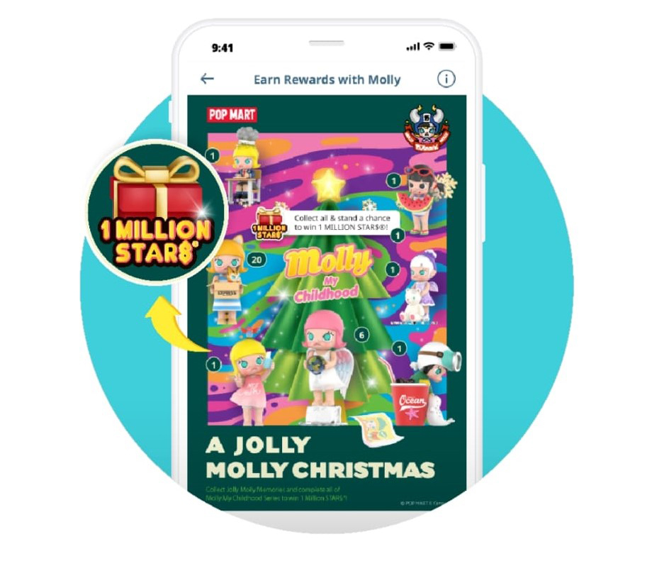 Collect the full set on CapitaStar to stand a chance to win 1 Million STAR$®! 