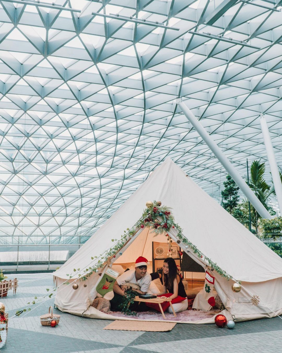 Jewel Changi glamping