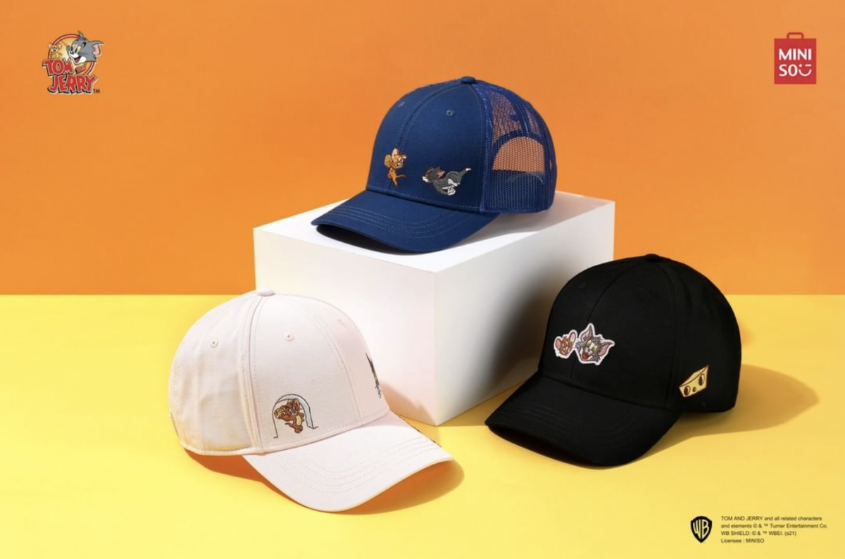 MINISO X Tom & Jerry I Love Cheese Collection Mesh Baseball Cap
