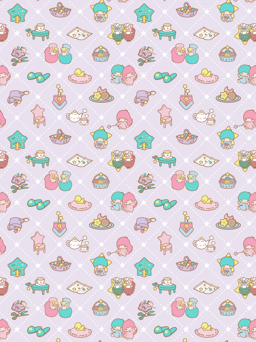 Little Twin Stars phone wallpaper