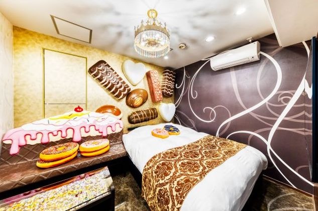 Candy-themed rooms at Sweets Hotel Ruby in Shibuya, Japan