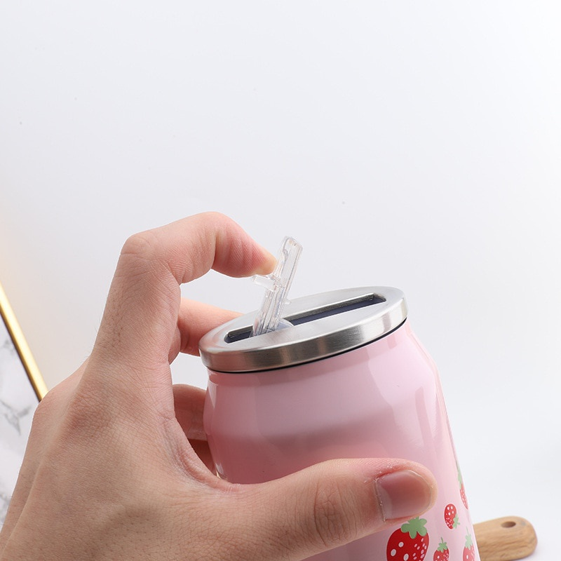 Strawberry milk can water bottle Singapore