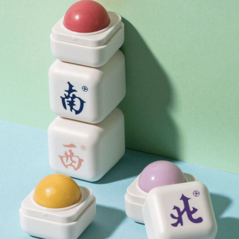 Majong-themed perfume balms