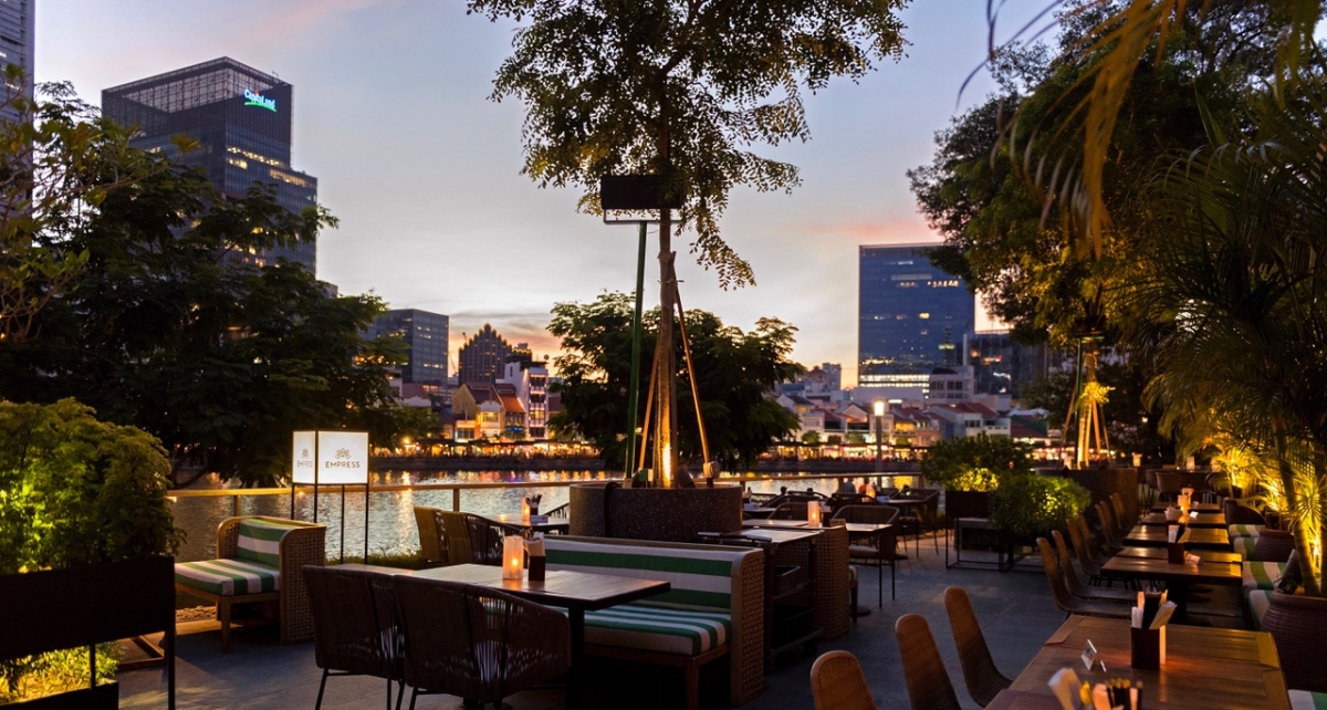 Empress restaurant alfresco waterfront dining at Asian Civilisations Museum