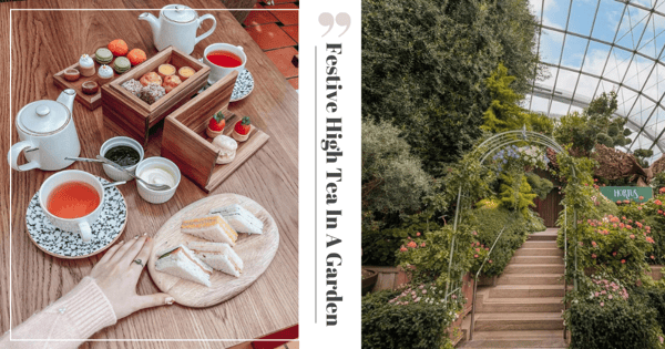 New Festive Afternoon Tea Set In Singapore, Dine In A Garden Amidst Beautiful Flowers And Lush Greenery