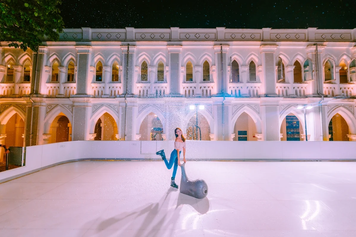 Ice-skating CHIJMES Singapore