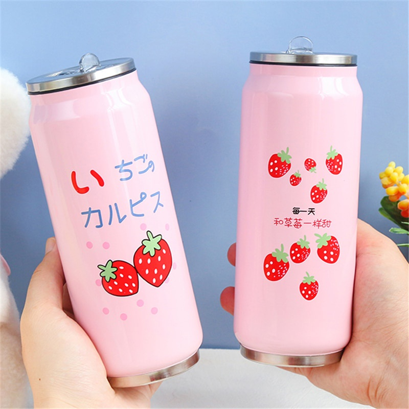 Strawberry milk can water bottle Singapore