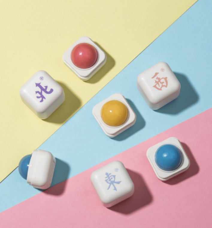 Majong-themed perfume balms