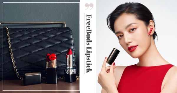 HUAWEI Launches New Premium Earbuds That Looks Like A Lipstick, Designed For The Fashion-Forward