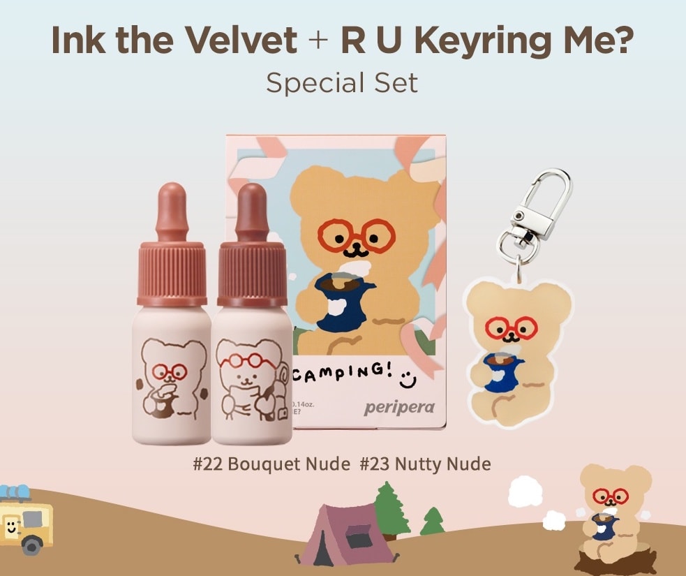 Peripera x Teteum 2nd Collection_Ink the Velvet + R U Keyring Me set