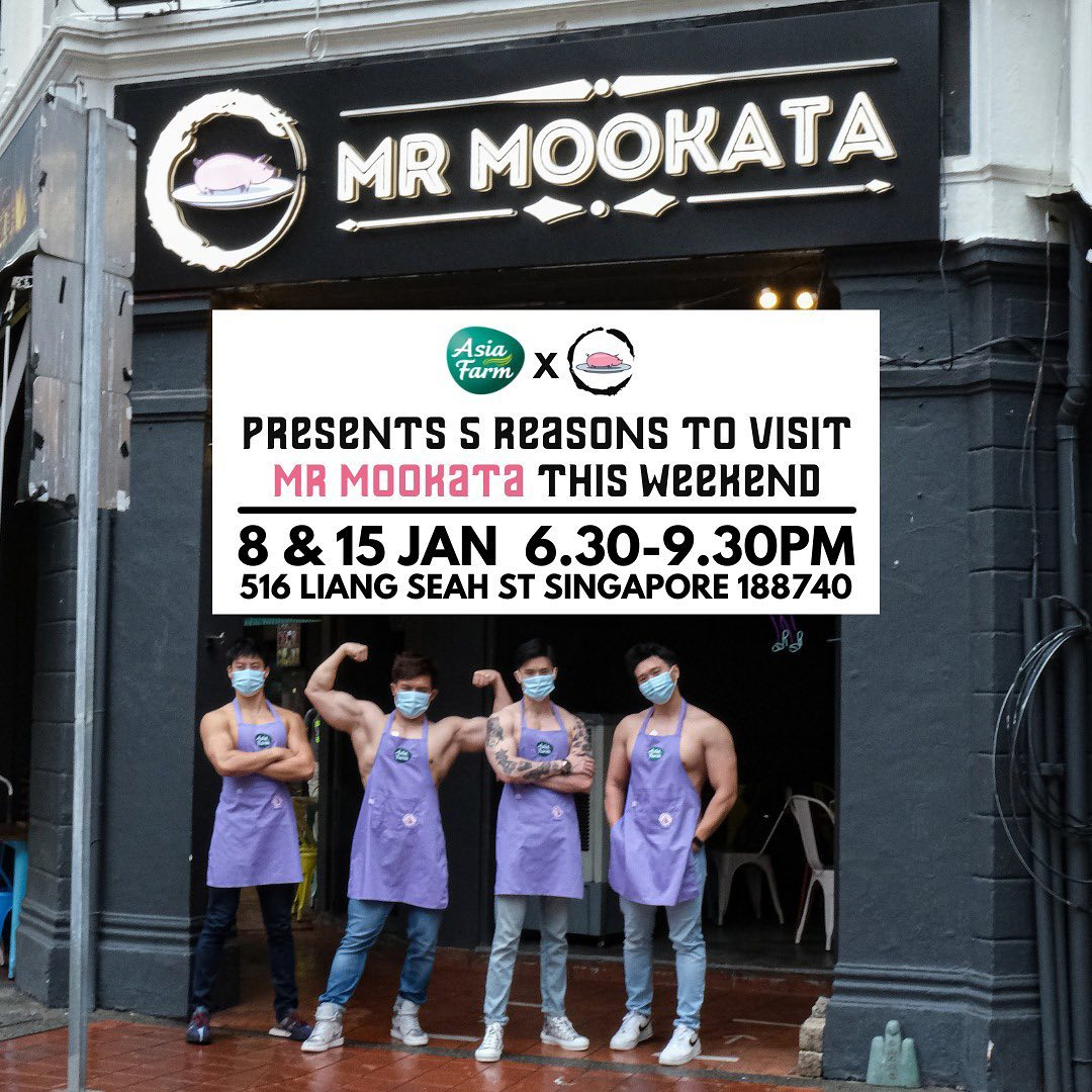 Mr Mookata shirtless guys Singapore