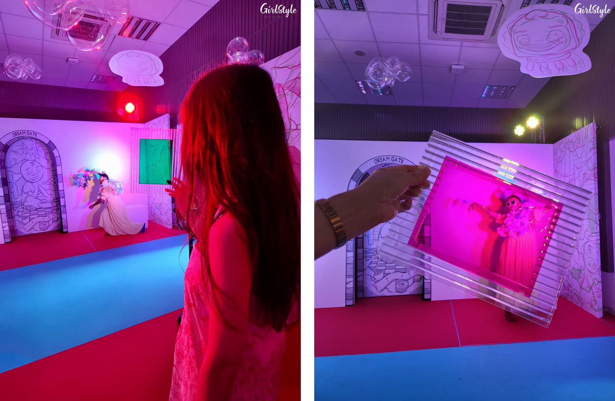 Permission to Dream installation physical filters at AliWALL Festival Singapore 2022