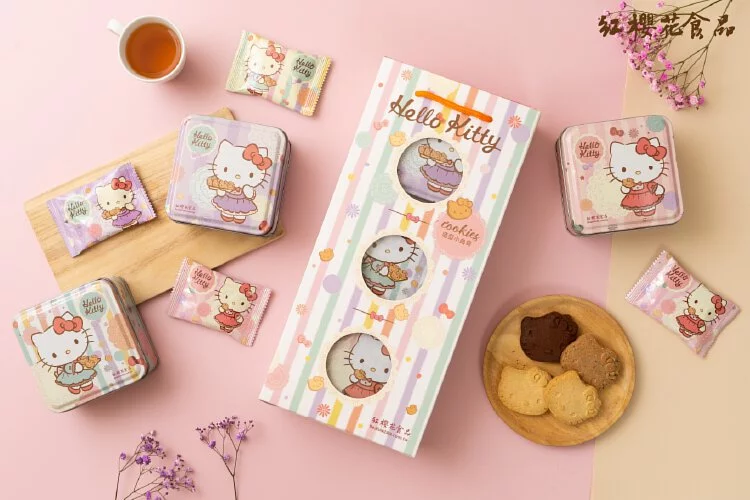 Red Sakura Hello Kitty Cookies Singapore