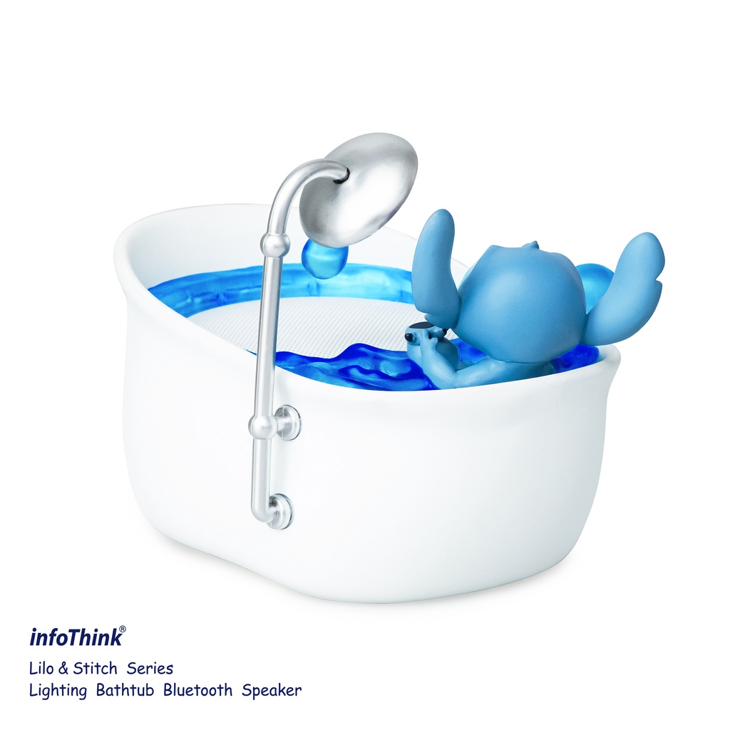 Back view of Stitch Bubble Bathtub Bluetooth Speaker Night Light